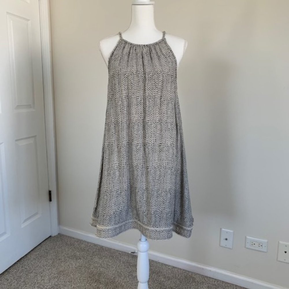 MoVint Sleeveless Black Dot Dress